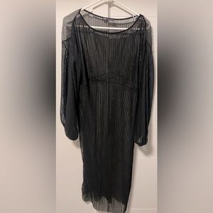 ⚫️ Zara ⚫️ pleated mesh dress - size small